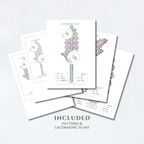 Hyacinth / Lavender Bookmark • Bobbin Lace PDF Pattern • Digital Download + Video Tutorial