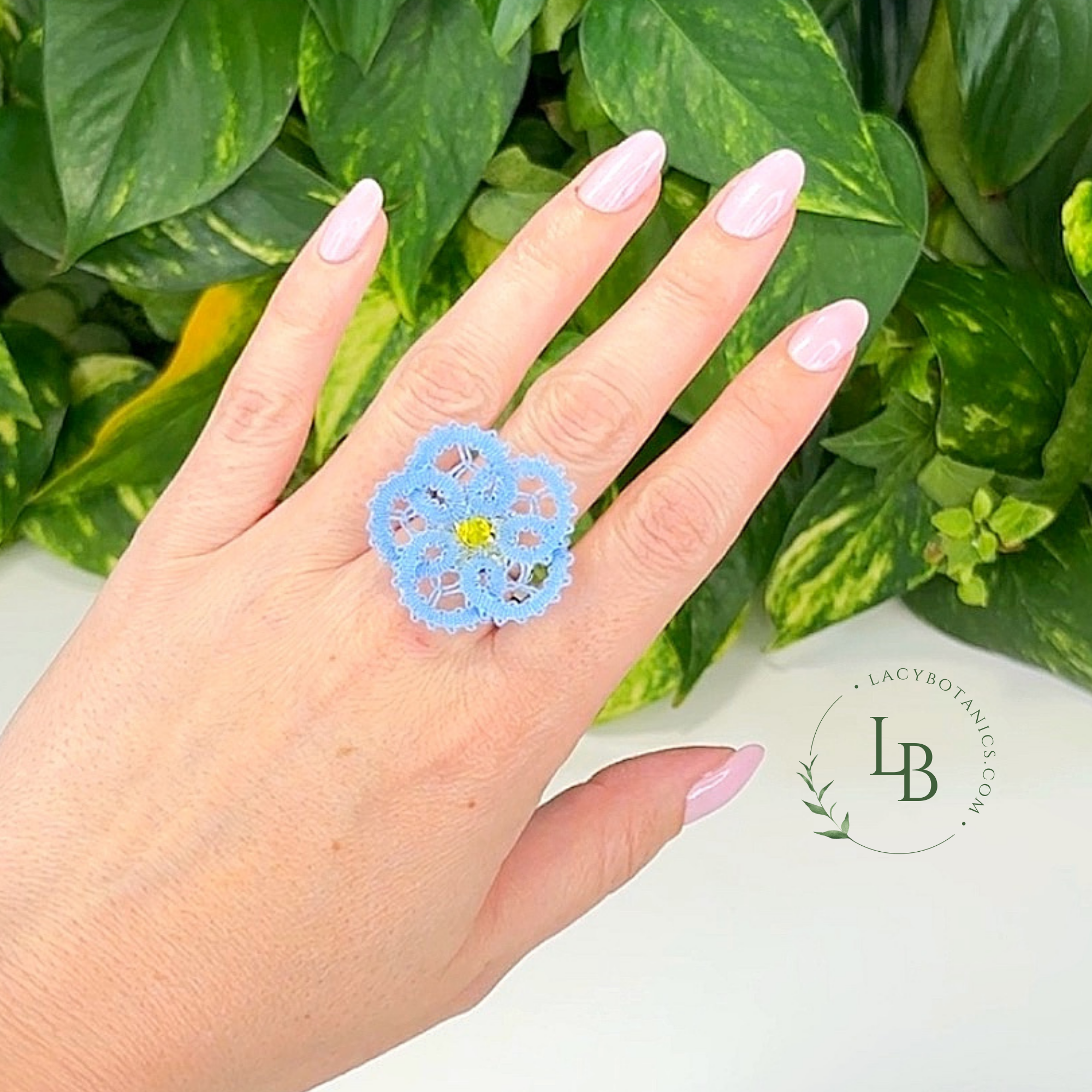 Forget-me-not Ring • Introduction to Bobbin Lace • Level 5 • Digital Download + Video Tutorial
