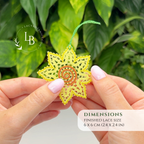 Sunflower Ornament • Bobbin Lace PDF Pattern • Digital Download + Video Tutorial