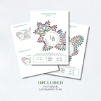 Jesensko listje knjižno kazalo • Digitalni PDF vzorec za klekljanje