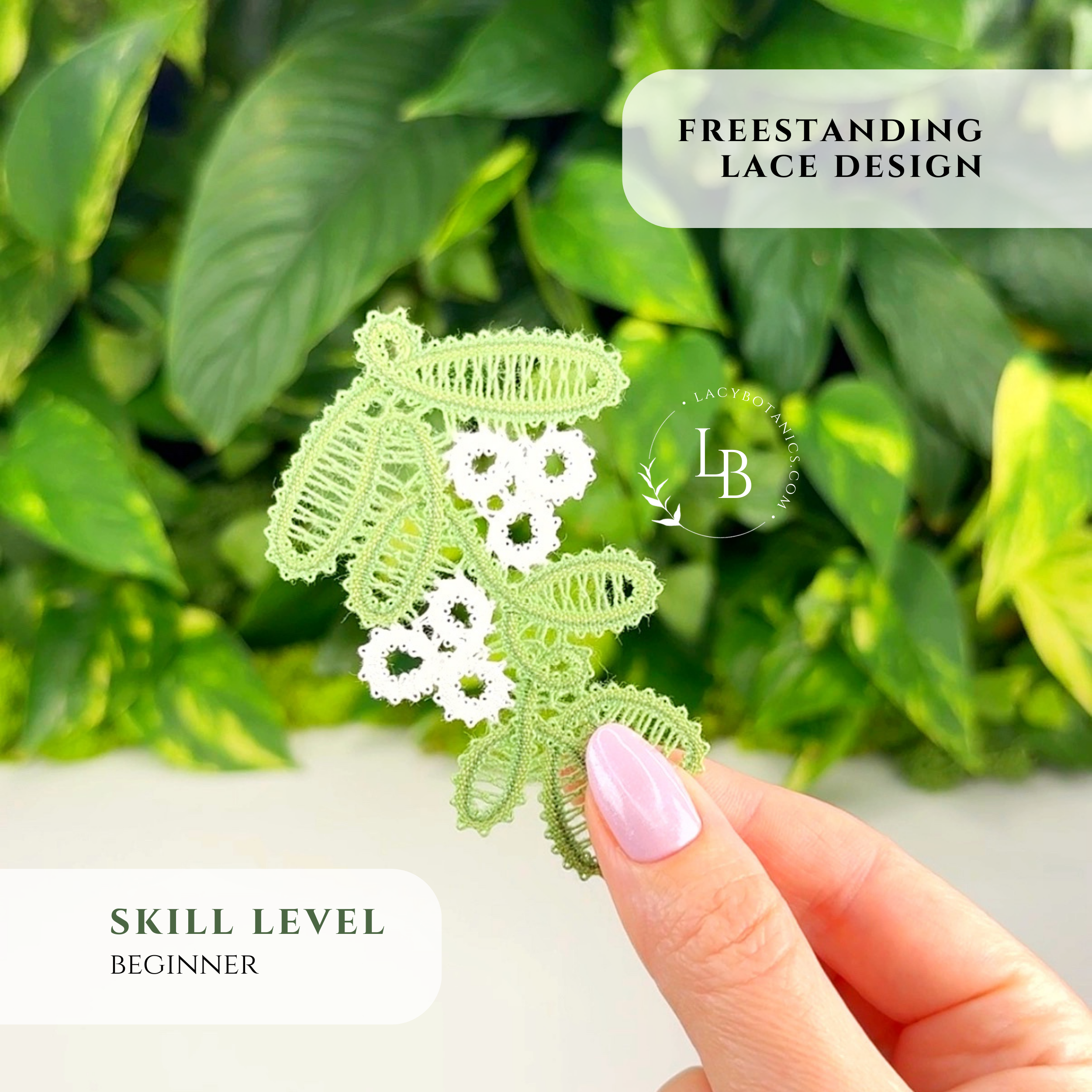 Mistletoe Bookmark • Bobbin Lace PDF Pattern • Digital Download + Video Tutorial