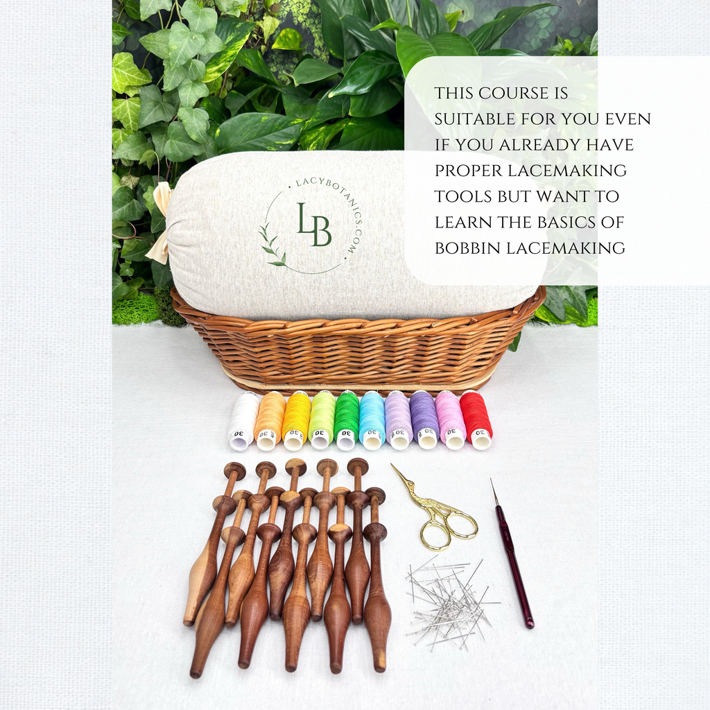 Rainbow Charm • Introduction to Bobbin Lace • Level 3 • Digital Download + Video Tutorial