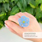Forget-me-not Ring • Introduction to Bobbin Lace • Level 5 • Digital Download + Video Tutorial