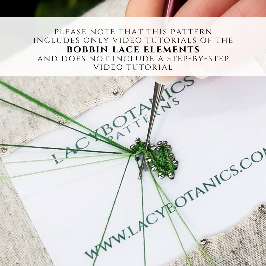 Sunflower Ornament • Bobbin Lace PDF Pattern • Digital Download + Video Tutorial
