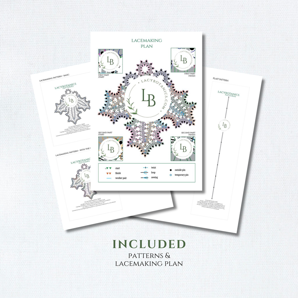 Holly Berry Ornament • Bobbin Lace PDF Pattern • Digital Download + Video Tutorial