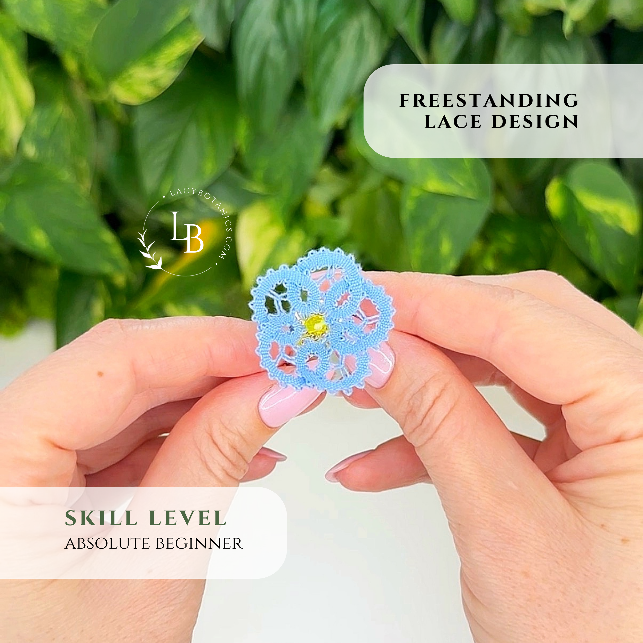 Forget-me-not Ring • Introduction to Bobbin Lace • Level 5 • Digital Download + Video Tutorial