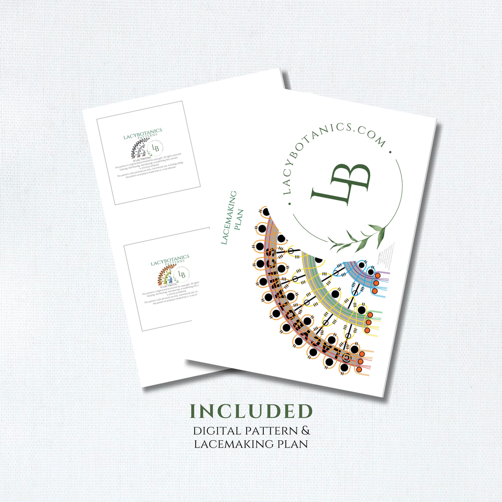 Rainbow Charm • Introduction to Bobbin Lace • Level 3 • Digital Download + Video Tutorial