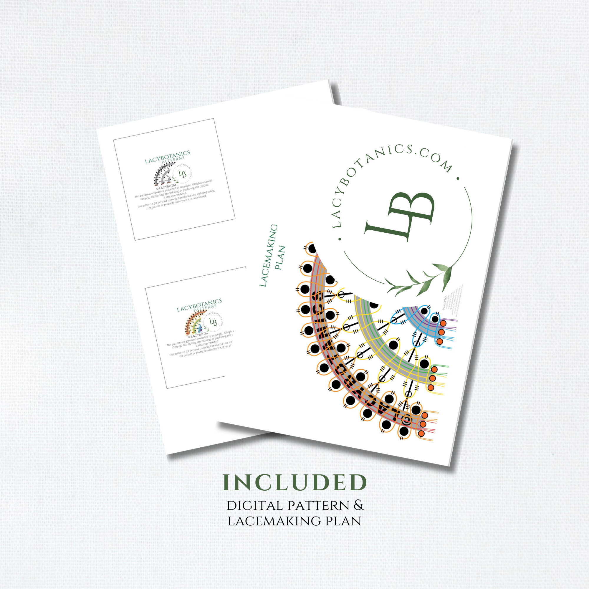 Rainbow Charm • Introduction to Bobbin Lace • Level 3 • Digital Download + Video Tutorial