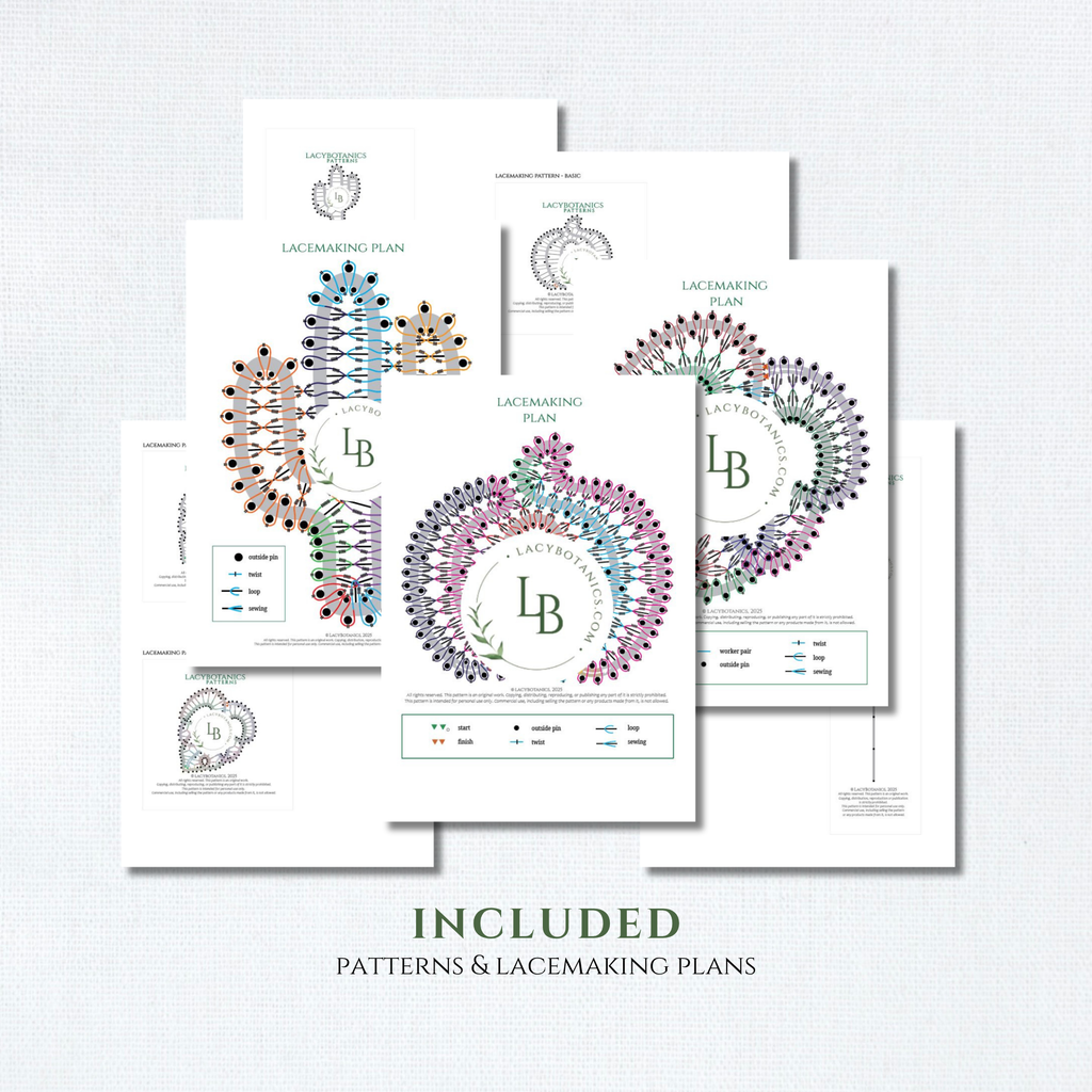 Vzorci za začetnike • Monstera, buča in kaktus • Set digitalnih PDF vzorcev za klekljanje