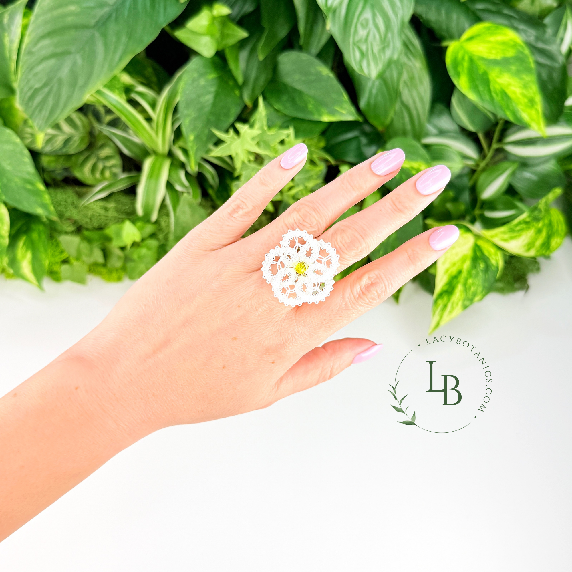 Daisy Lace Ring • Introduction to Bobbin Lace • Level 5 • Digital Download + Video Tutorial