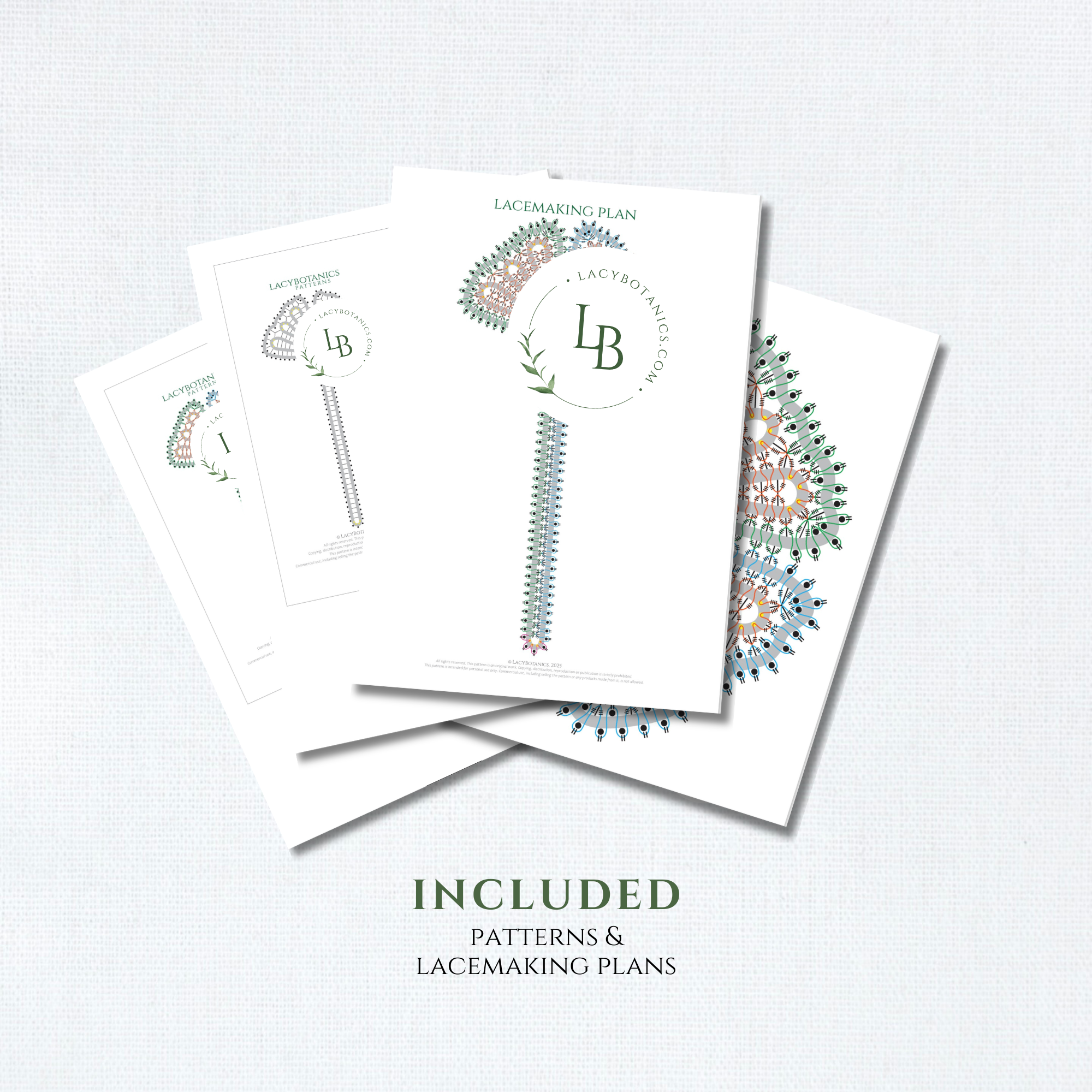 Ginkgo Bookmark • Bobbin Lace PDF Pattern • Digital Download + Video Tutorial