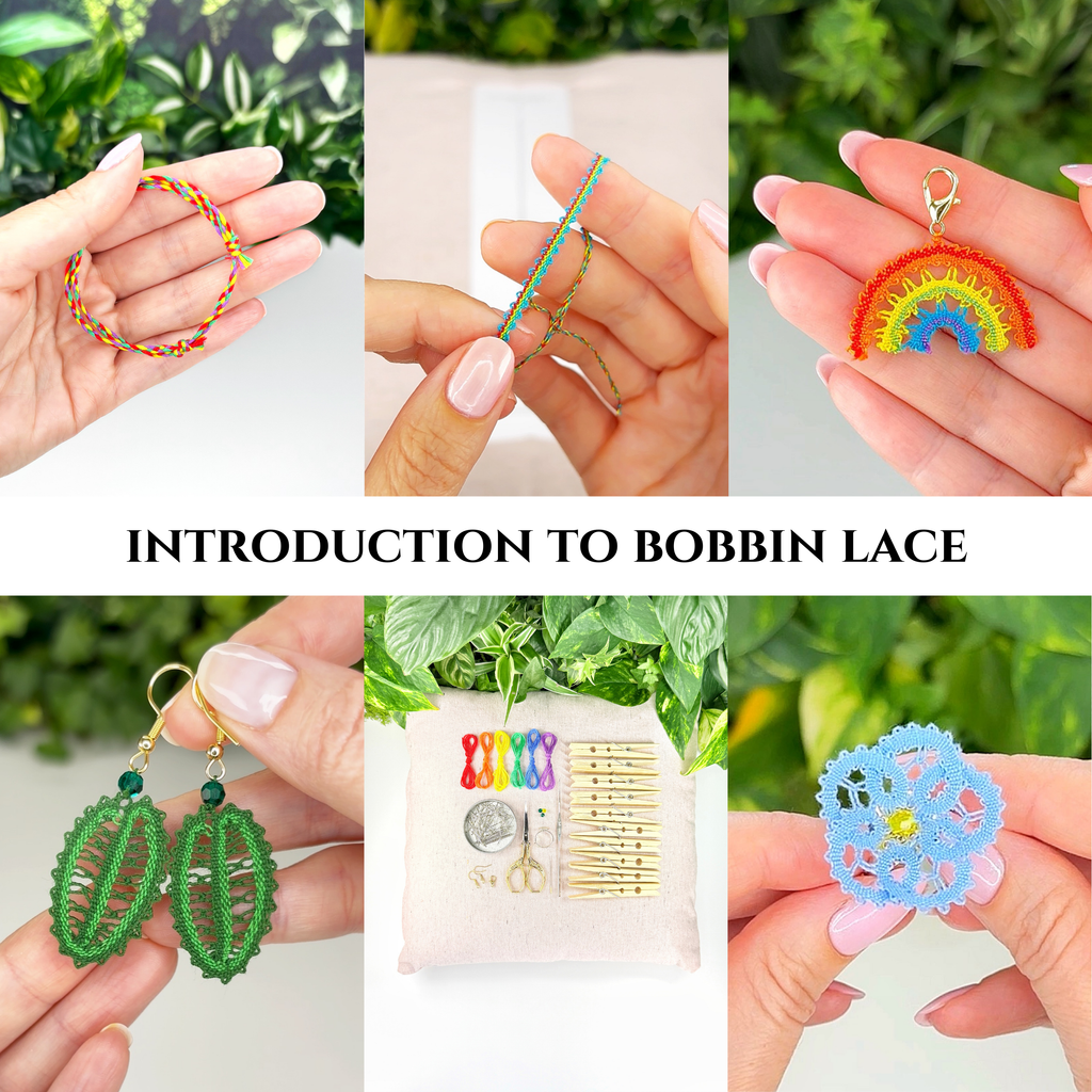 Introduction to Bobbin Lace • Complete 5-level Video Course for Beginners • Digital Download