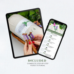 Hyacinth / Lavender Bookmark • Bobbin Lace PDF Pattern • Digital Download + Video Tutorial