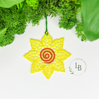 Sunflower Ornament • Bobbin Lace PDF Pattern • Digital Download + Video Tutorial