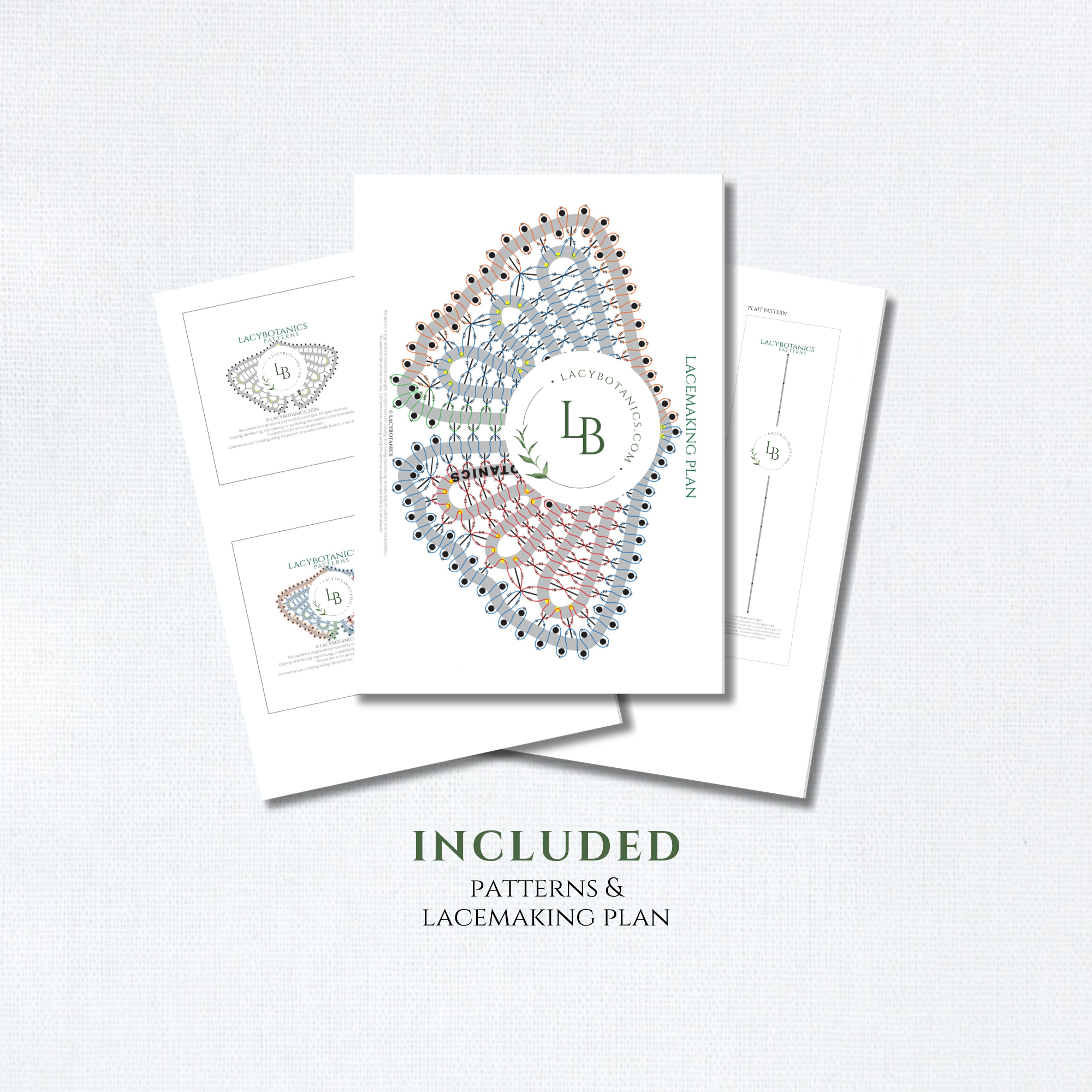 Ginkgo Leaf Ornament • Bobbin Lace PDF Pattern • Digital Download + Video Tutorial