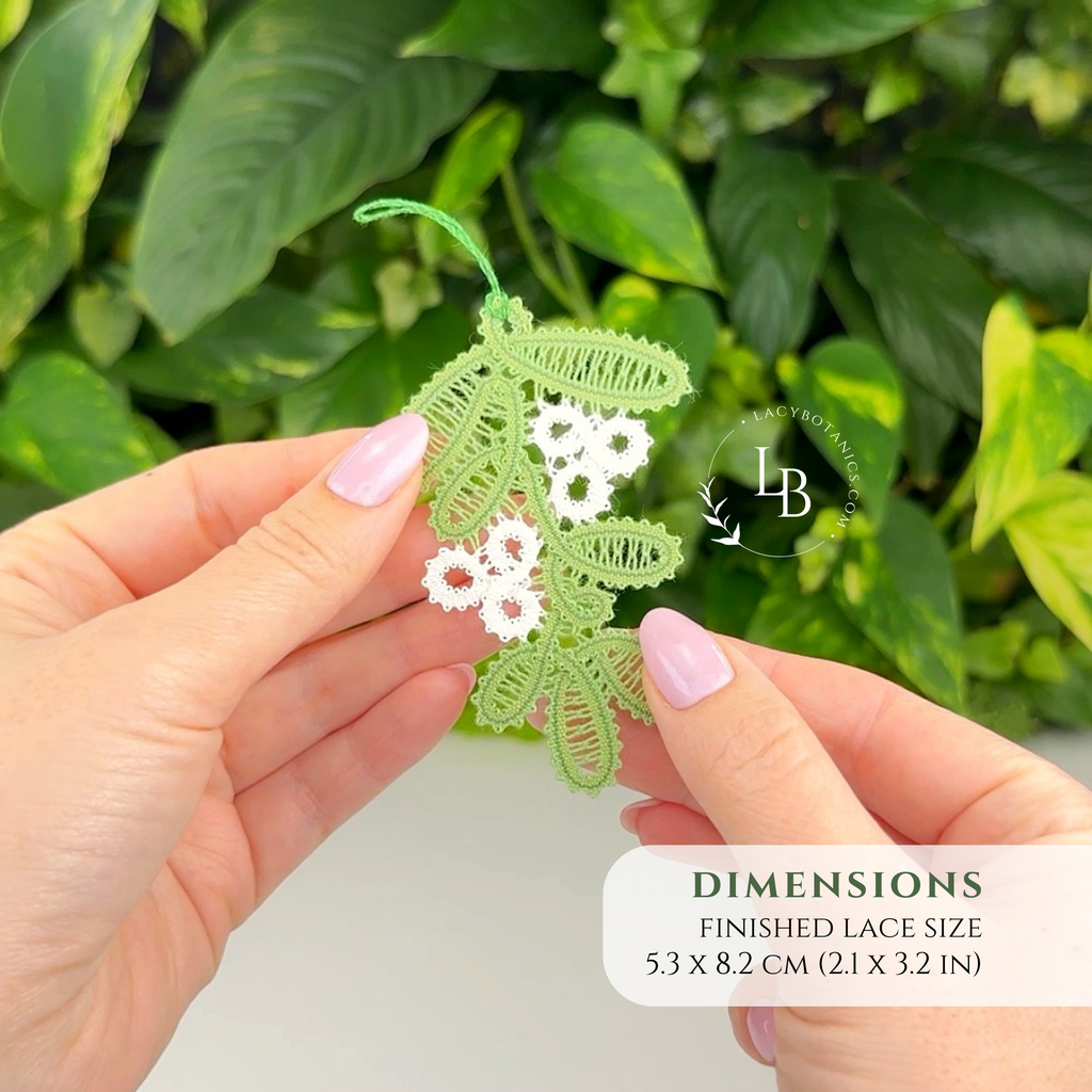 Christmas Flowers • Bobbin Lace PDF Pattern Set • Mistletoe, Holly & Poinsettia • Digital Download + Video Tutorial