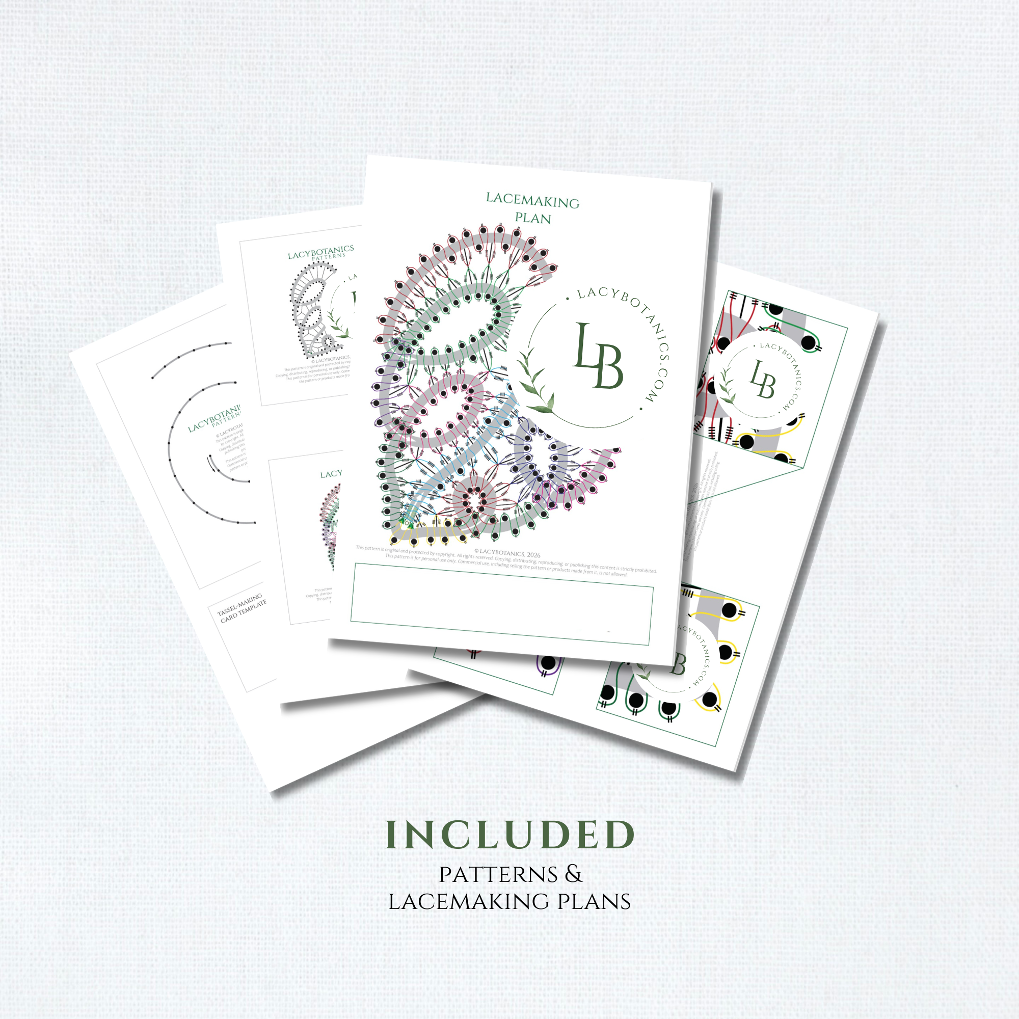 Monstera Leaf Bookmark • Bobbin Lace PDF Pattern • Digital Download + Video Tutorial