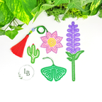 Summer Lace Set • Bobbin Lace PDF Pattern Set • Cactus, Sunflower, Lavender, Ginkgo Leaf • Digital Download + Video Tutorial