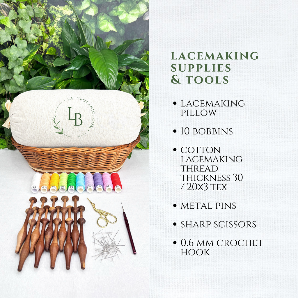 Vzorci za začetnike • Monstera, buča in kaktus • Set digitalnih PDF vzorcev za klekljanje