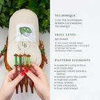 Monstera Leaf Bookmark • Bobbin Lace PDF Pattern • Digital Download + Video Tutorial