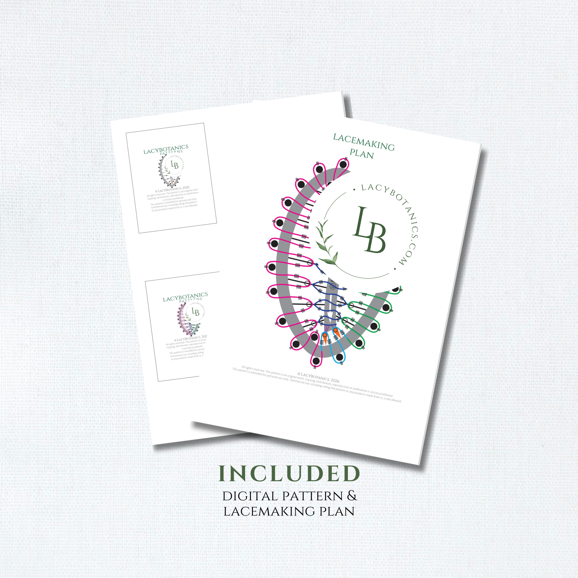 Leaf Earrings • Introduction to Bobbin Lace • Level 4 • Digital Download + Video Tutorial