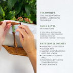 Cactus Bookmark • Bobbin Lace PDF Pattern • Digital Download + Video Tutorial