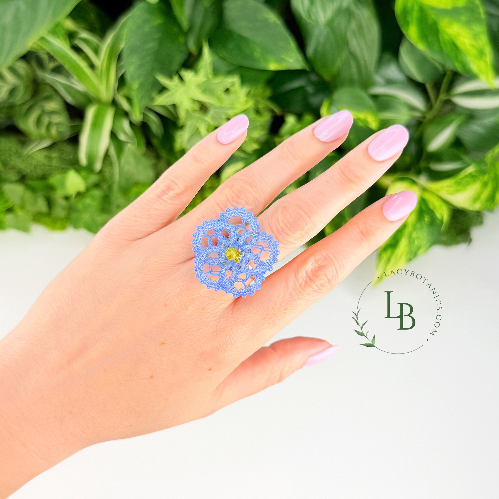 Forget-me-not Ring • Introduction to Bobbin Lace • Level 5 • Digital Download + Video Tutorial