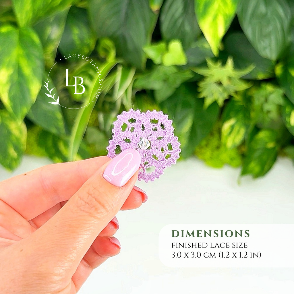 Flower Earrings • Introduction to Bobbin Lace • Level 5 • Digital Download + Video Tutorial