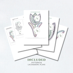 Tulip Bookmark • Bobbin Lace PDF Pattern • Digital Download + Video Tutorial