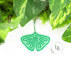 Ginkgo Leaf Ornament • Bobbin Lace PDF Pattern • Digital Download + Video Tutorial