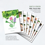 Spring Floral Set • Bobbin Lace PDF Patterns • Monstera Leaf, Tulip, Hyacinth • Digital Download + Video Tutorial