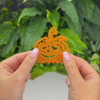 Halloween Carved Pumpkin • Jack-o'-lantern • Bobbin Lace PDF Pattern • Digital Download + Video Tutorial