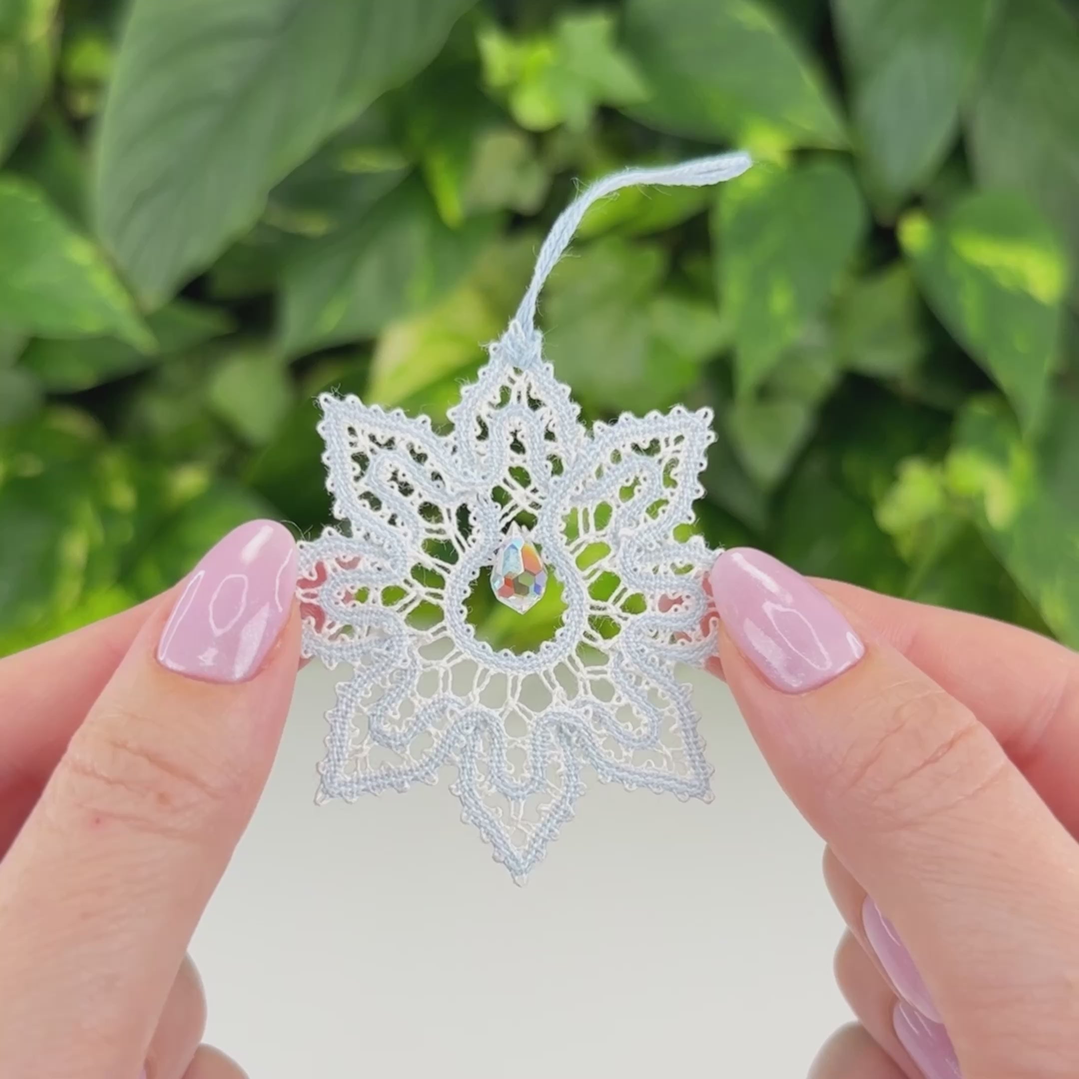 Snowflake Ornament • Bobbin Lace PDF Pattern • Digital Download + Video Tutorial