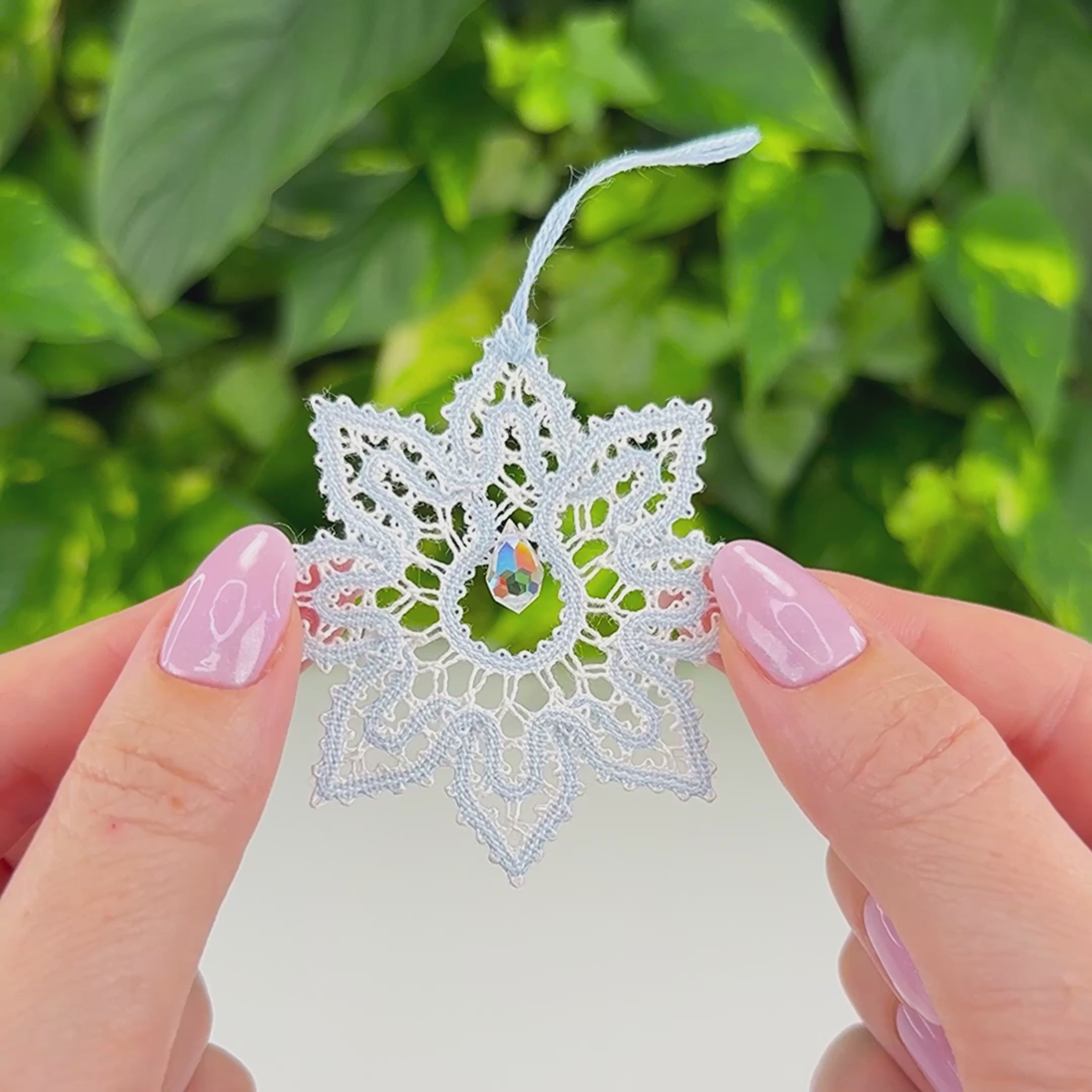 Snowflake Ornament • Bobbin Lace PDF Pattern • Digital Download + Video Tutorial