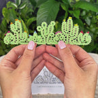 Cactus Bookmark • Bobbin Lace PDF Pattern • Digital Download + Video Tutorial