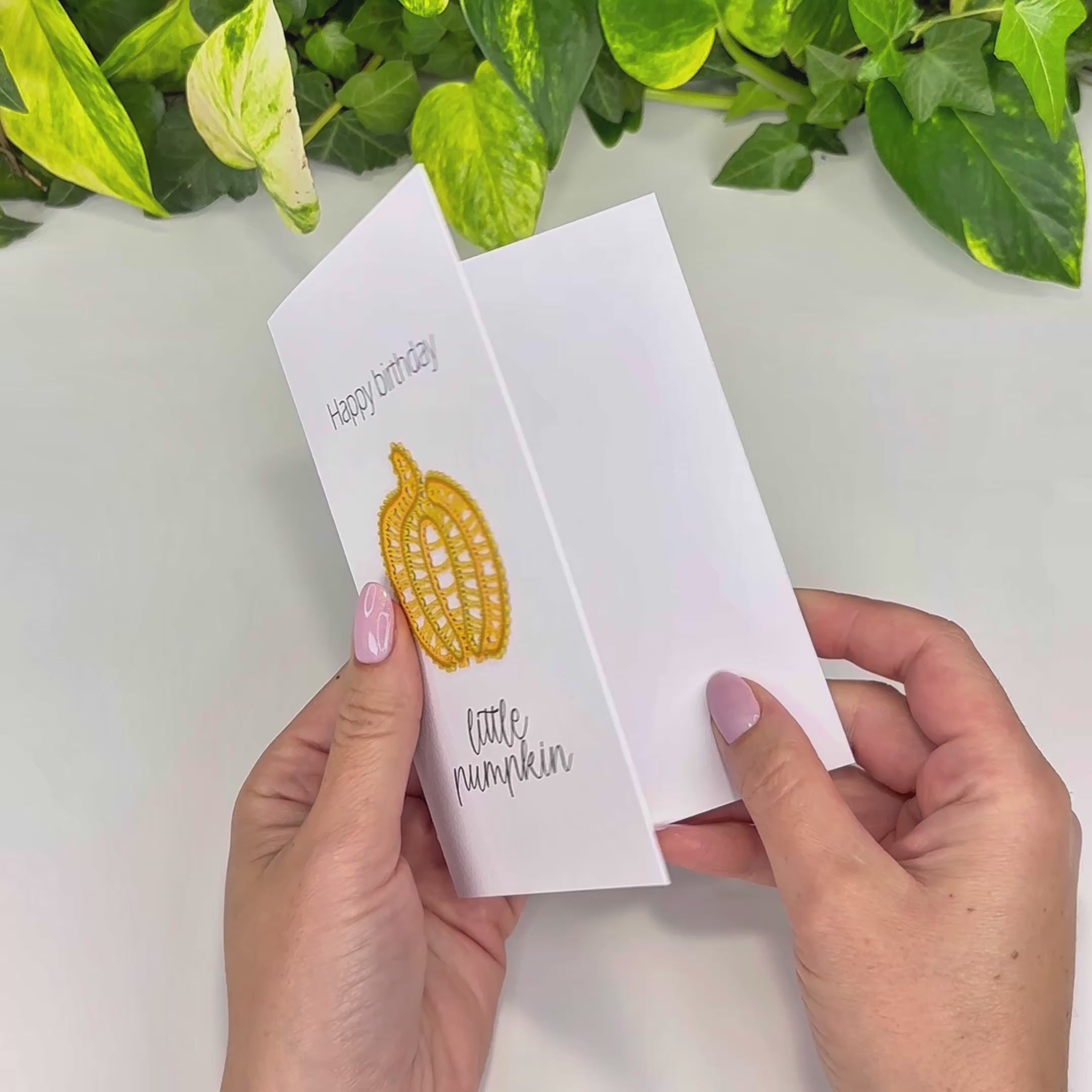 Pumpkin Greeting Card • Bobbin Lace PDF Pattern • Digital Download + Video Tutorial