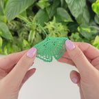 Ginkgo Leaf Ornament • Bobbin Lace PDF Pattern • Digital Download + Video Tutorial